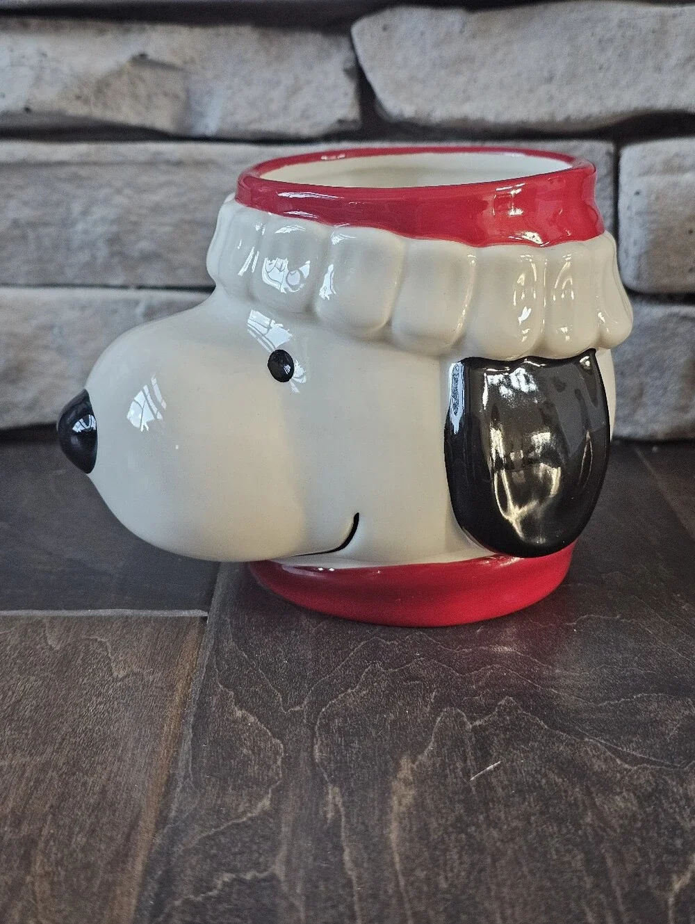 Williams-Sonoma Peanuts Snoopy Figural Christmas Mug